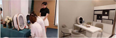 เครื่องวิเคราะห์ผิวหน้า 3 มิติ / ร้านเสริมสวยการวิเคราะห์ผิวด้วยแสง UV การจัดเก็บ 32GB