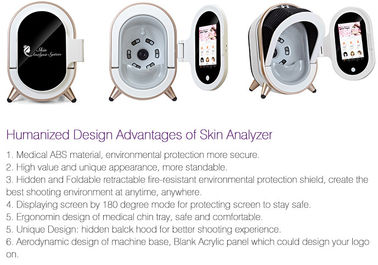Skin Scope Face Analyzer แบบพกพา Skin Scanner Analysis สำหรับร้านเสริมสวย