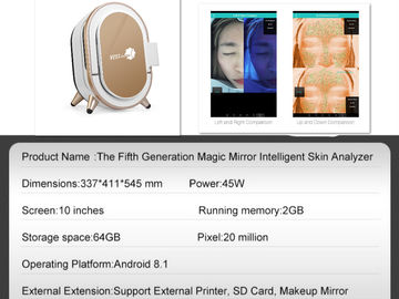 หน้าแรกเครื่องวิเคราะห์ทดสอบเส้นผมผิว 3d ดิจิตอลสังเกตวัสดุ Abs