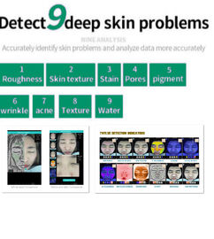 ความละเอียดสูง Skin Home Analyzer ฟังก์ชั่น 3d ภาพดิจิตอล 9kg Nw