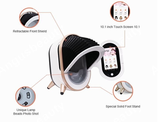 เครื่องวิเคราะห์ผิวแบบพกพาขนาด 1500 เมกะ RGB Wrinkle พร้อมแท็บเล็ต 15.6 นิ้ว